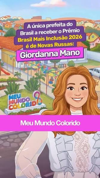 Arte do programa Meu Mundo Colorido, voltado a crianças e adolescentes com TEA